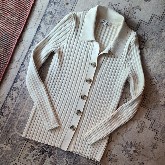 ☆ SOLD ☆ Madewell Polo Cardigan Size Medium - Picture 6 of 9